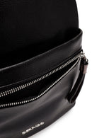 Women's Black Leopard Backpack | Derimod