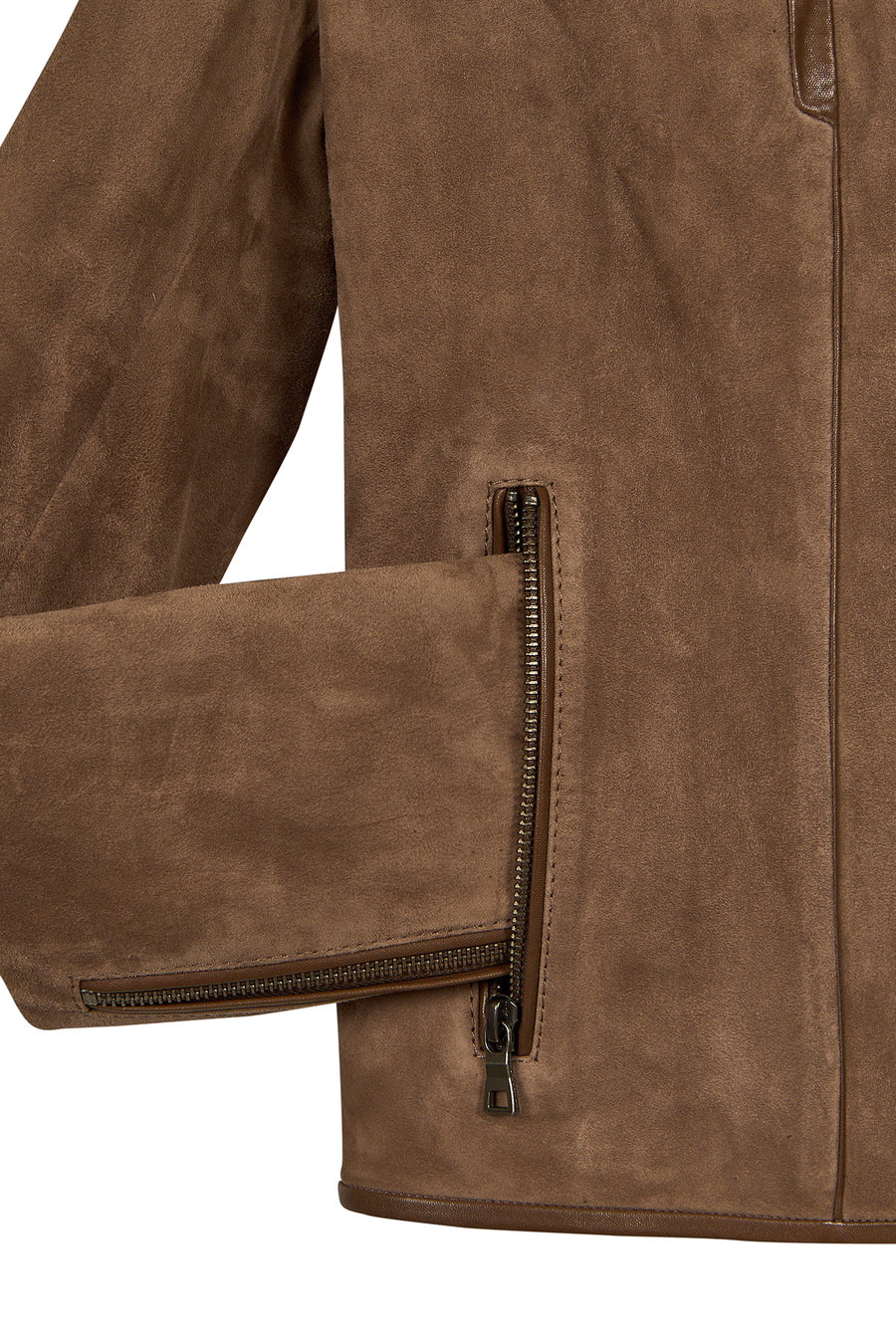 Sybil Woman Mink Short Suede Jacket