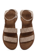 Women's Beige Double Strap Sandals | Derimod