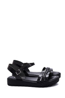 Women's Leather Braided Bodrum Sandals | Derimod