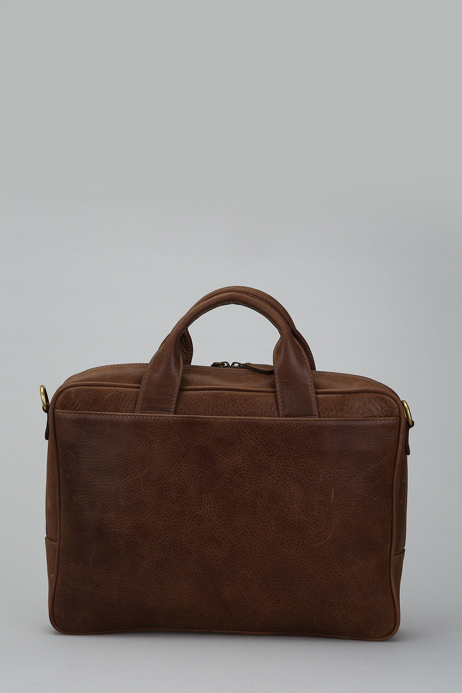 Tan Men's Leather Briefcase