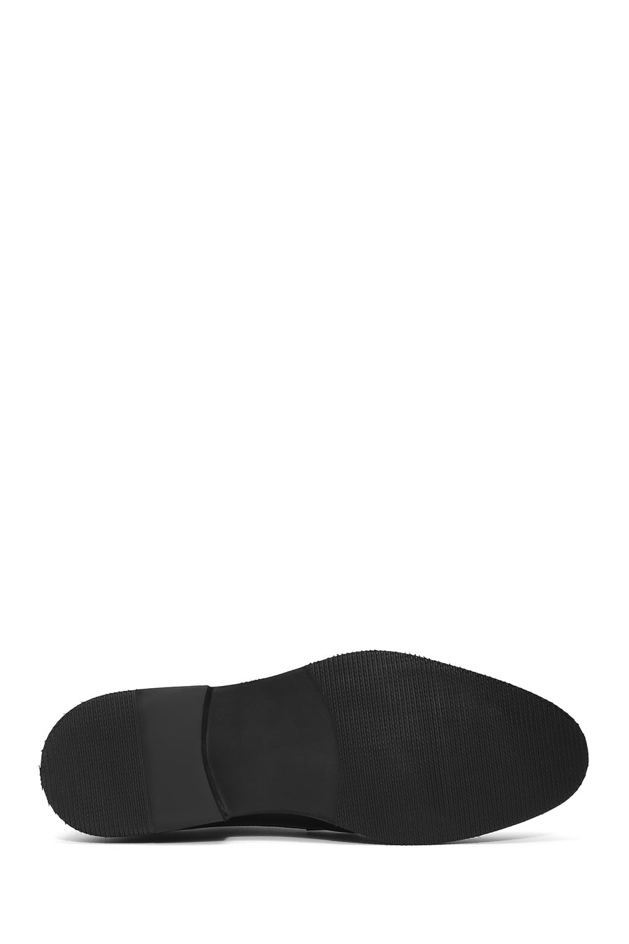 
Men's Black Double Buckle Leather Classic Shoe
