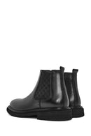 Men's Black Leather Chelsea Boots | Derimod