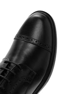 Men's Black Laced Leather Classic Shoes | Derimod