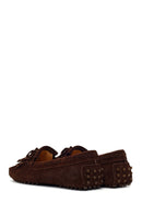 Woman Brown Tasselled Suede Loafer | Derimod
