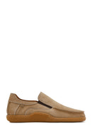 Erkek Bej Nubuk Deri Casual Loafer | Derimod