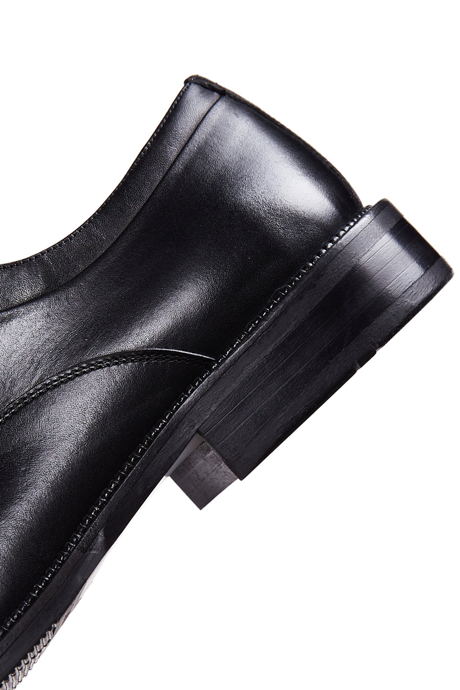 Men's Black Laced Leather Classic Shoes