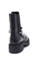 Women's Leather Chelsea Chain Boots | Derimod