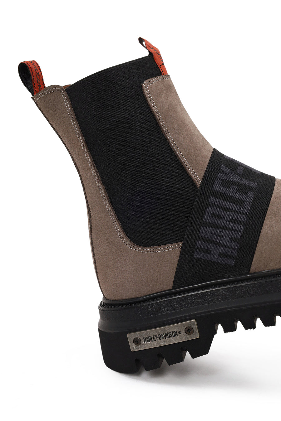 Harley Davidson Woman Mink Nefud Thick-Soled Leather Chelsea Boots