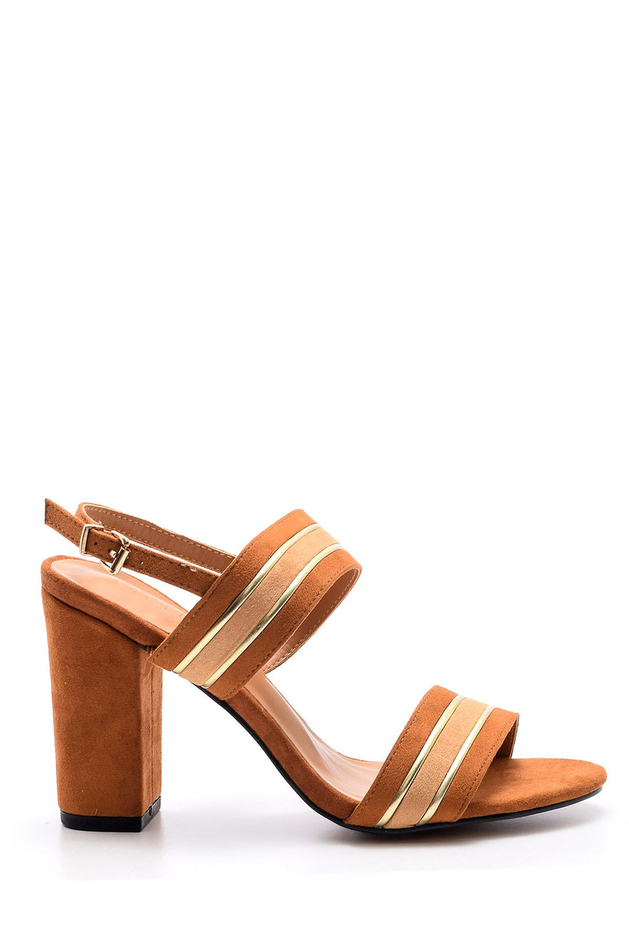 Women's Striped Heeled Shoes 19SFE277810 | Derimod