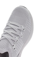 Derimod Zero Women's Gray Lace-Up Thick Soled Fabric Sneaker | Derimod