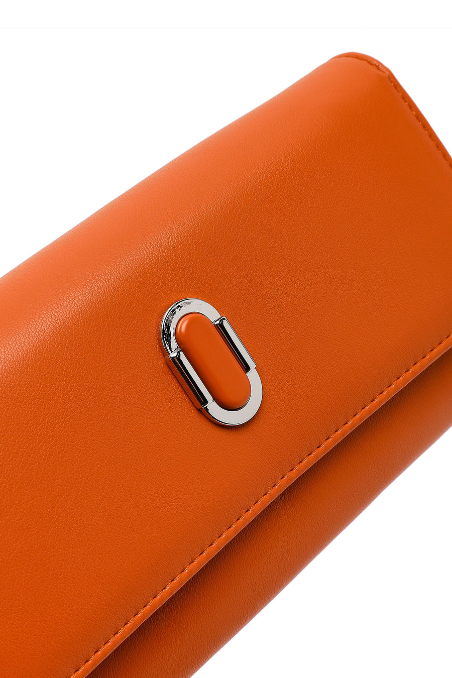 Woman Orange Wallet