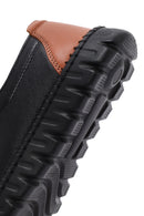 Women's Black Lace-Up Leather Sneaker | Derimod