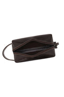 Male Dark Brown Leather Handbag | Derimod