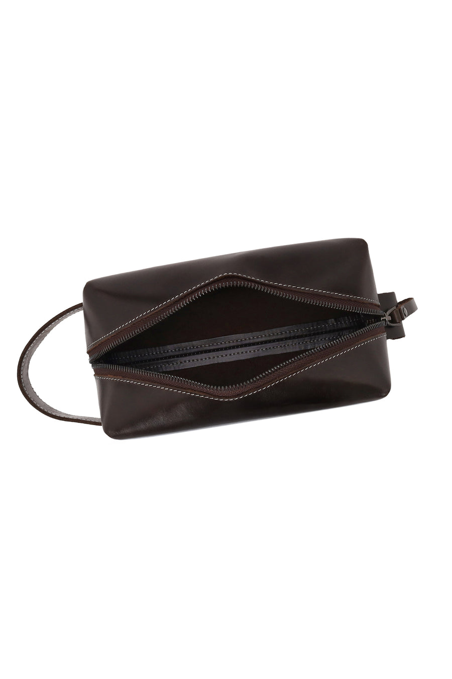 Male Dark Brown Leather Handbag