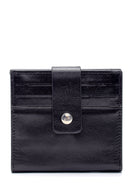 Men's Black Leather Wallet | Derimod