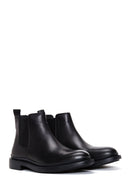 Men's Black Leather Casual Chelsea Boots | Derimod