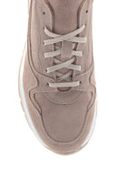 Erkek Vizon Süet Deri Sneaker | Derimod