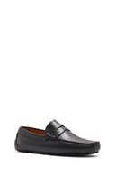 Men's Black Leather Loafer | Derimod