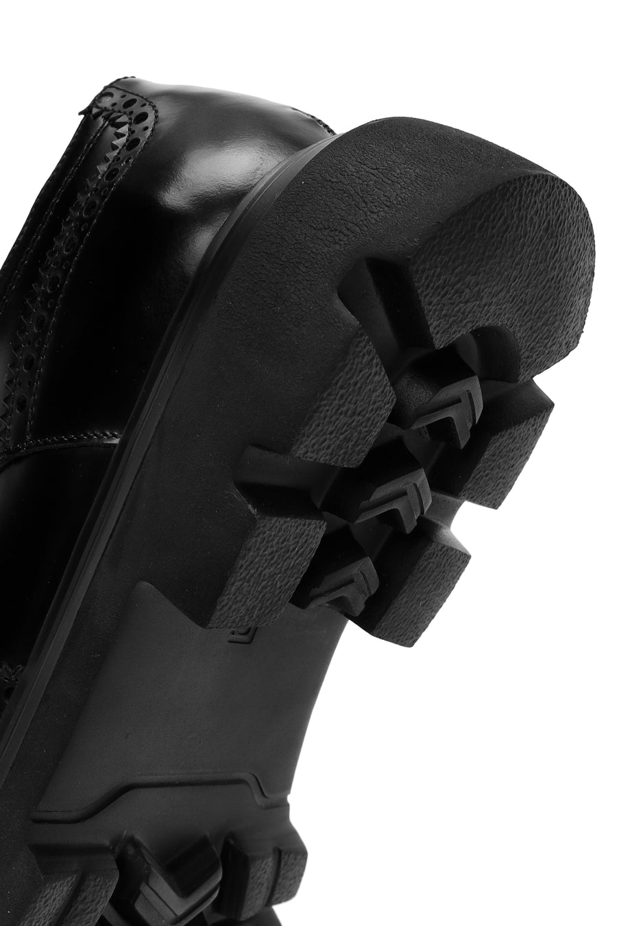 Men's Black Lace-up Leather Casual Shoes