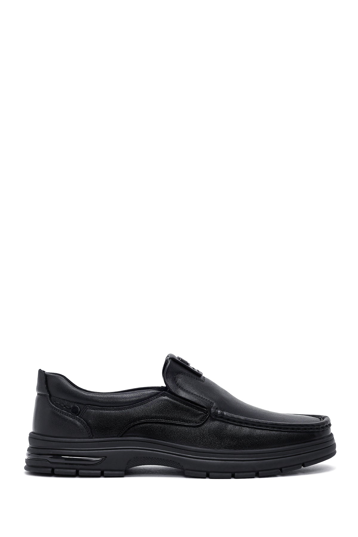 Erkek Siyah Deri Casual Loafer WM680018DV | Derimod