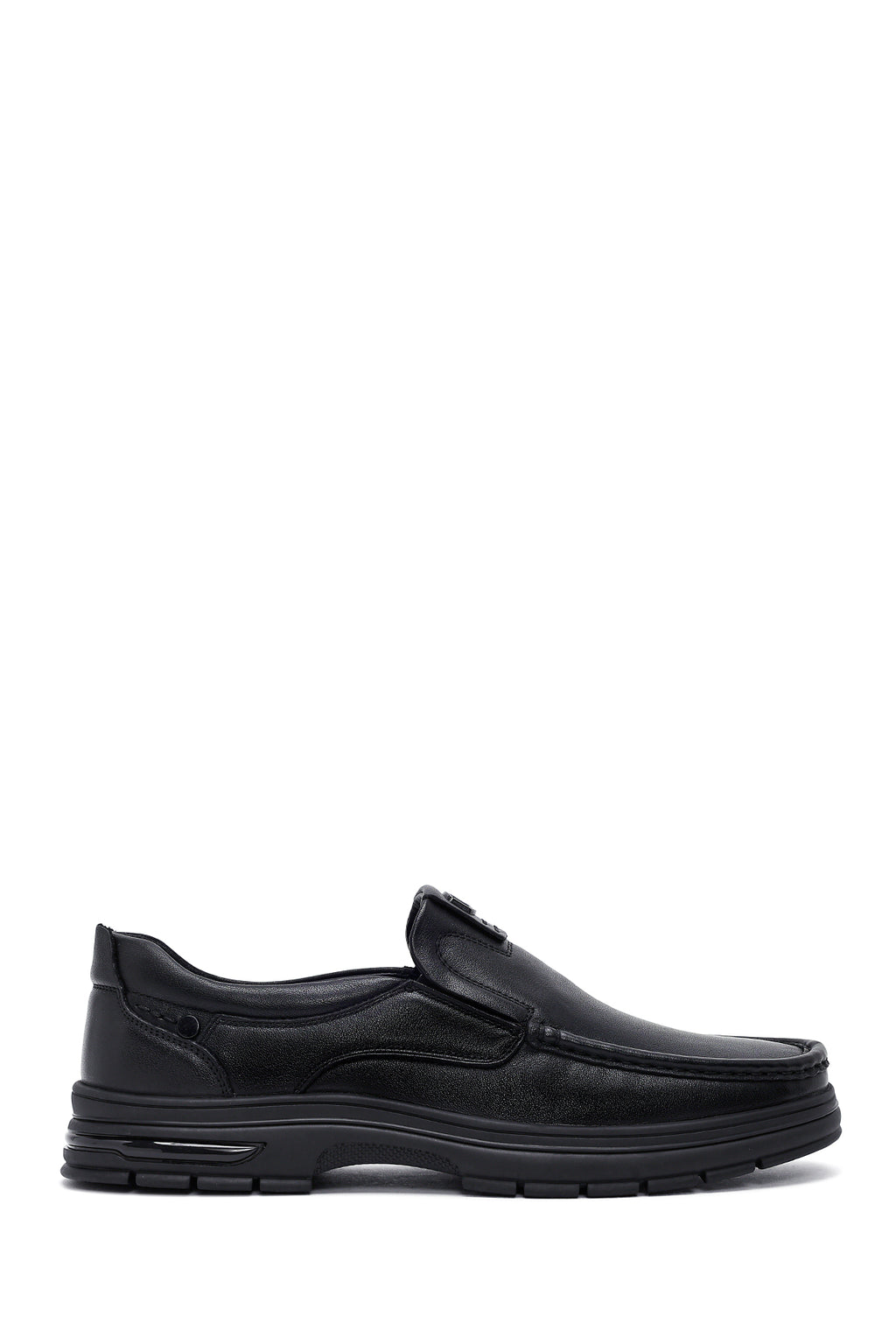 Erkek Siyah Deri Casual Loafer