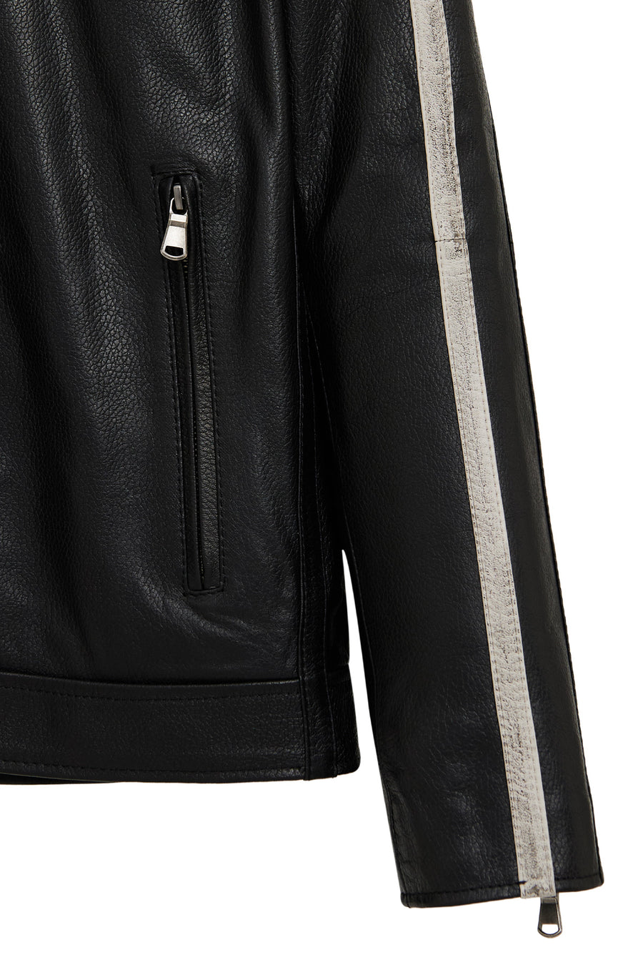 Middleton Men's Black Slim-Fit Short Leather Jacket