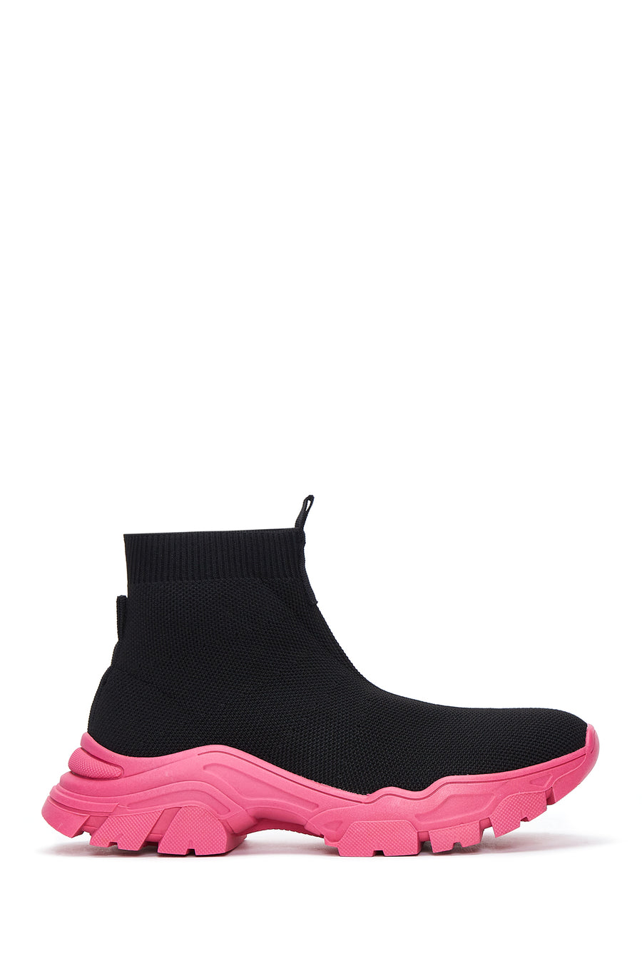 Kadın Siyah Kalın Tabanlı Bilekli Sneaker 22WFD43136F | Derimod