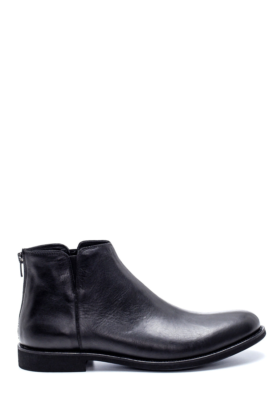 Men's Leather Back Zippered Classic Boots 20WFD328018 | Derimod