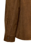 Valencia Woman Camel A-Form Suede Jacket | Derimod