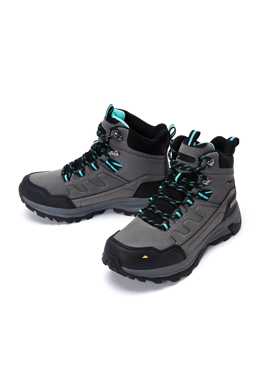 Caterpillar Women's Gray Leather Waterproof Outdoor Boots