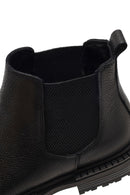Men's Black Leather Chelsea Boot | Derimod