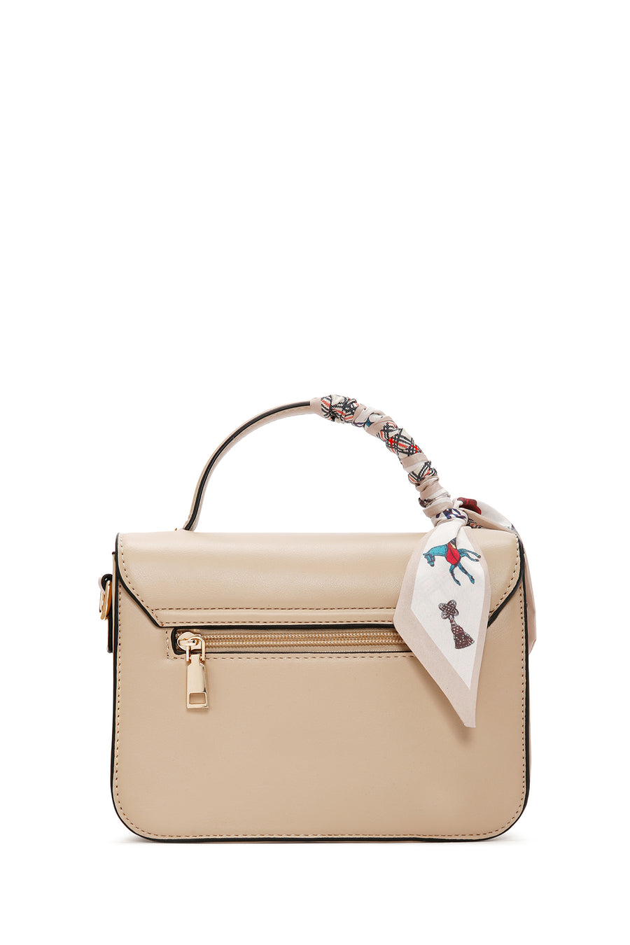 Women's Beige Long Strap Shoulder Bag