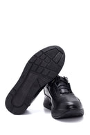 Women's Black Leather Thick Soled Shoes | Derimod