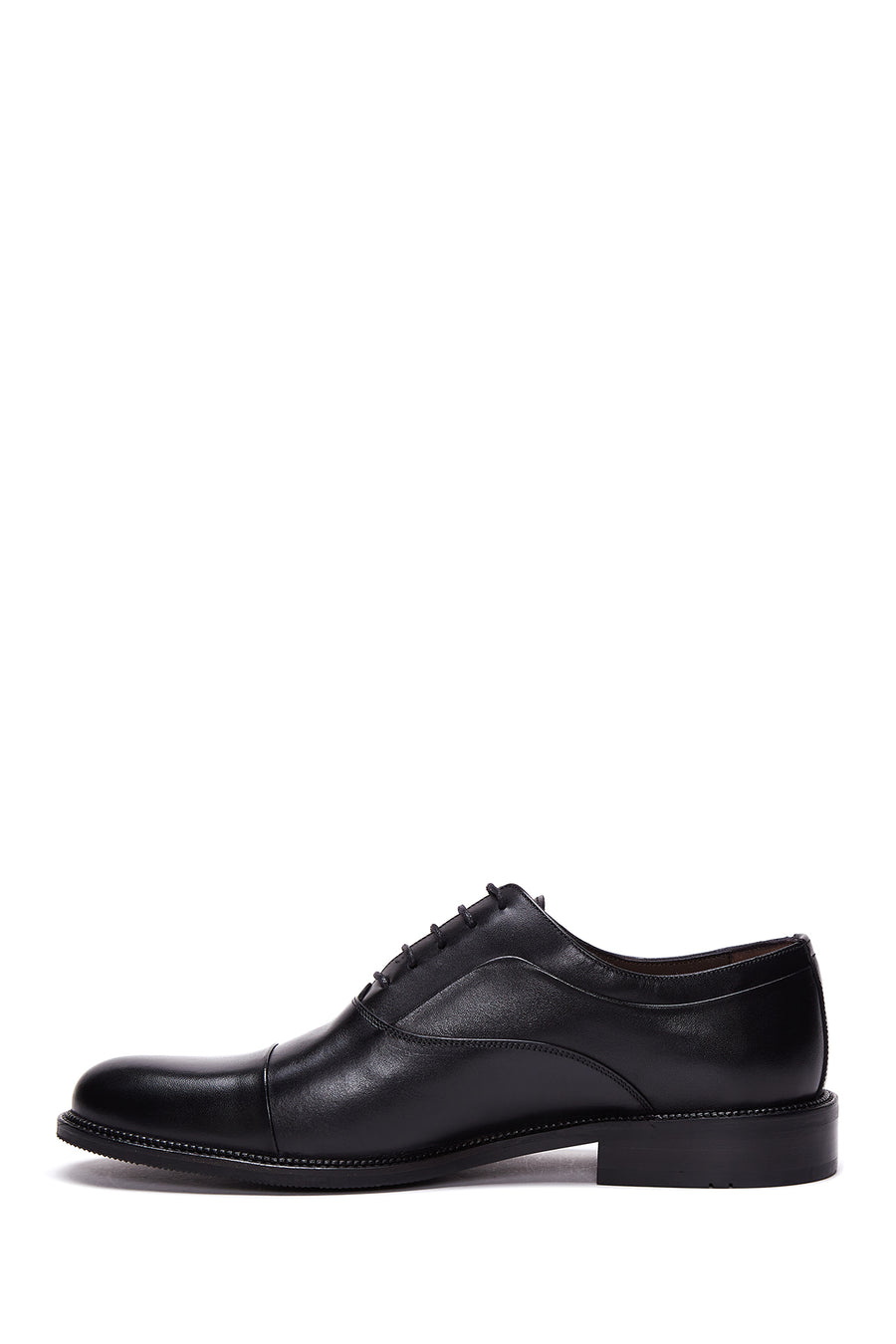 Men's Black Laced Leather Classic Shoes