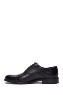 Men's Black Laced Leather Classic Shoes | Derimod