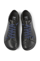 Camper Men's Black Peu Laced Leather Casual Sneaker | Derimod