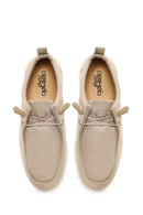 Derimod Zero Male Beige Fabric Casual Shoes | Derimod