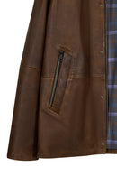 Windsor Male Mustard Suede Jacket | Derimod