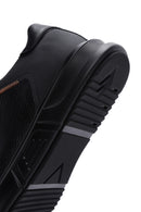 Men's Black Leather Sneaker | Derimod