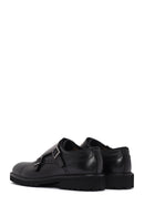 Men's Black Leather Double Buckle Casual Shoes | Derimod