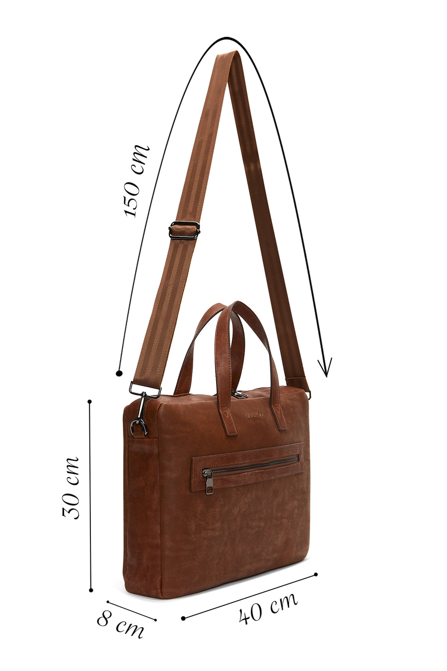 Men's Tan Laptop Bag