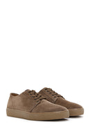 Men's Mink Suede Leather Sneaker | Derimod