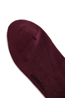 Men's Burgundy Bamboo Socks | Derimod