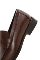 Erkek Kahverengi Deri Klasik Loafer | Derimod