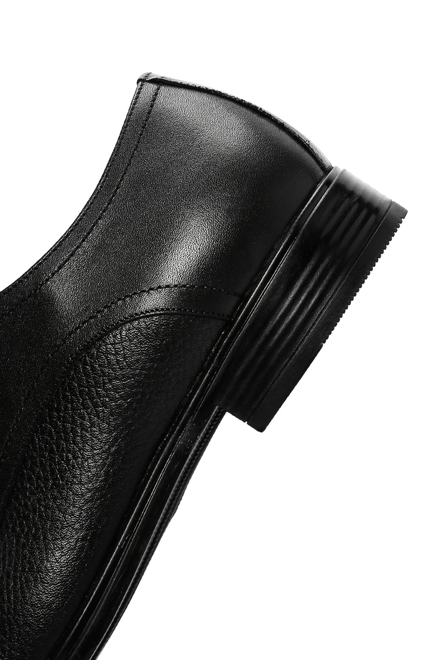 
Men's Black Lace-Up Leather Classic Shoes
