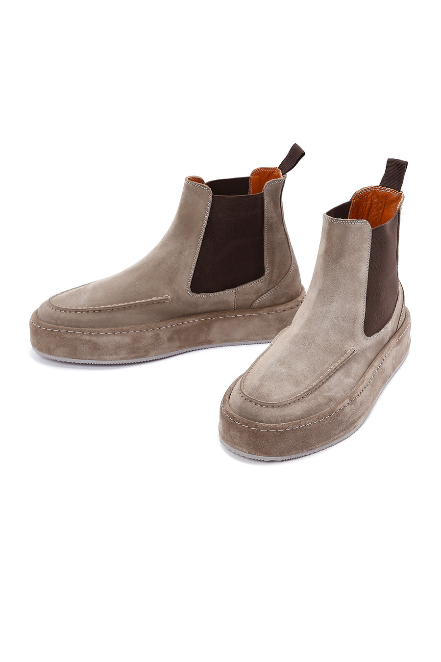 Men's Mink Leather Chelsea Boots