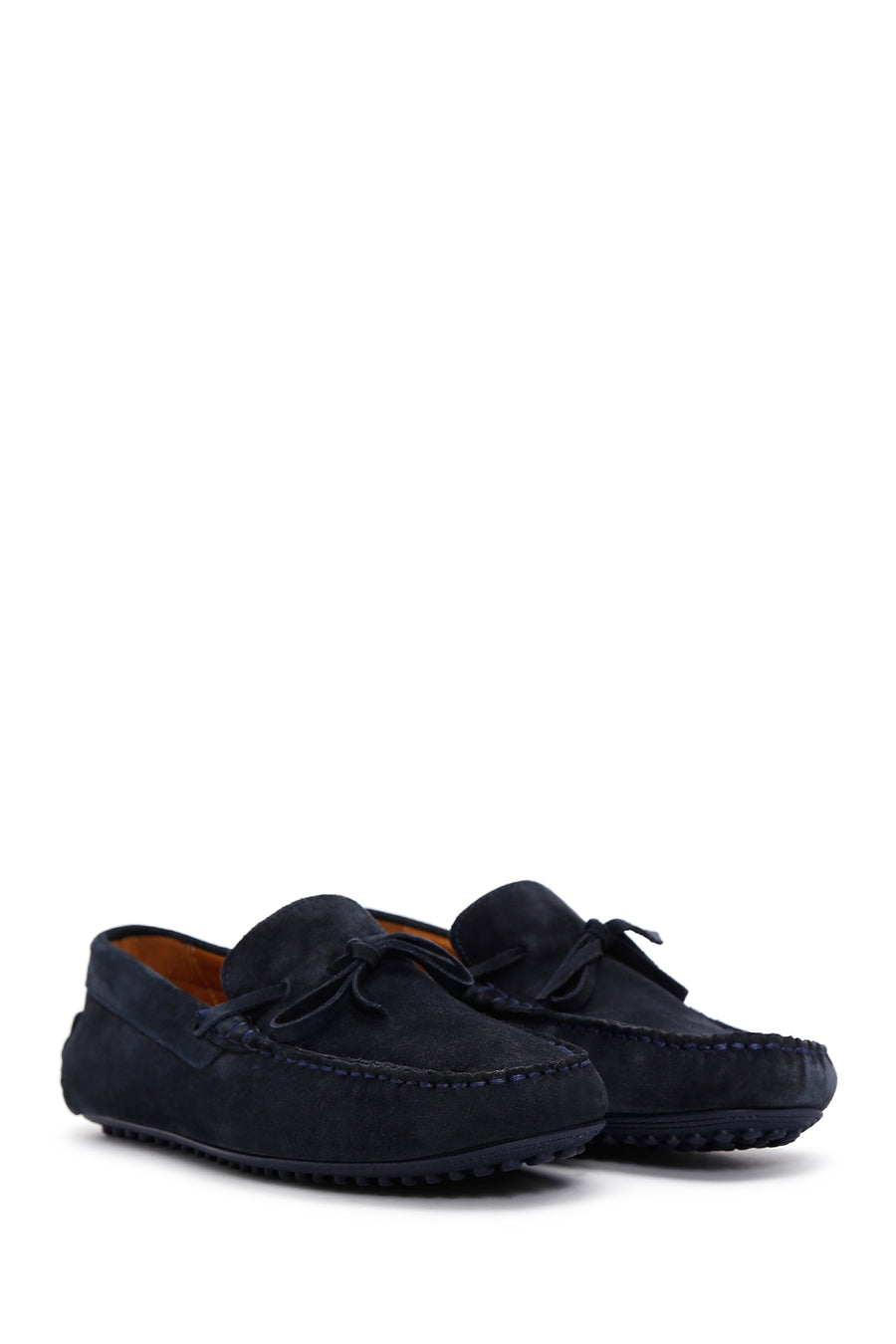 Men's Navy Blue Suede Leather Casual Loafer