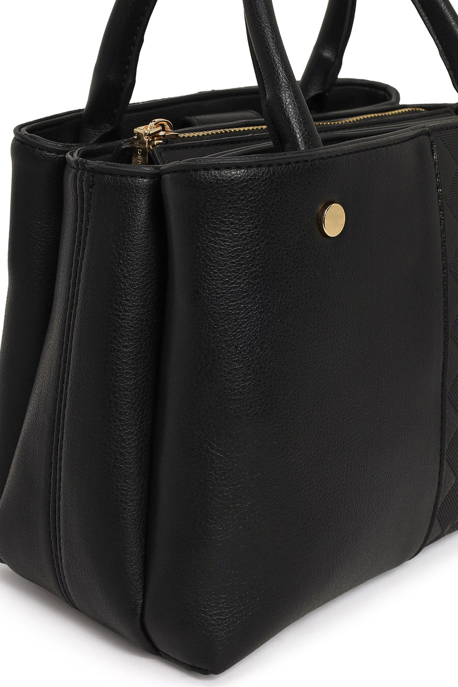 Women's Black Long Strap Printed Classic Shoulder Bag