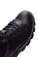 Men's Black Leather Casual Boots | Derimod